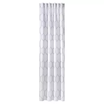 Современная панельная штора-раздвижная штора из высококачественной ткани выгорания на липучке, белая створка, 1 шт. 245х60 (ВхШ), 856100 Verdi Collection, серый