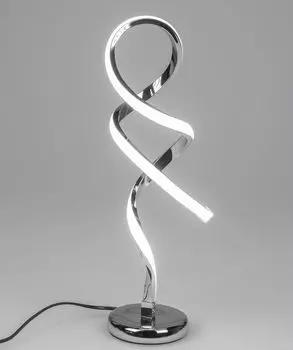 Современная светодиодная настольная лампа теплого белого цвета, серебряная лампа 44 см, кабель 1 метр и переключатель декоративного освещения Formano, серебро