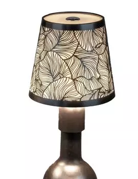 Современная светодиодная сенсорная лампа Formano с листьями, торшер с бутылкой, USB, 3 режима освещения, черный