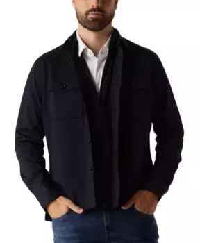 Современная темная рубашка Genti, синий