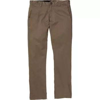 Современные эластичные брюки Frickin Volcom, цвет mushroom