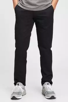 Современные брюки-чиносы прямого кроя Gap, черный