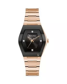 Современные часы, 30 мм Bulova, цвет Black