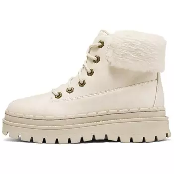 Современные комфортные зимние ботинки женские натуральные Skechers, цвет Natural