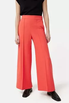 Современные креповые брюки с морским узором Jigsaw, розовый