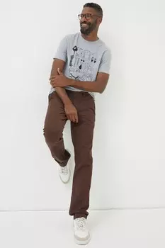 Современные прибрежные брюки с толстым лицом Fat Face, коричневый