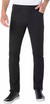 Современные прямые брюки из технического материала Liverpool Los Angeles, черный