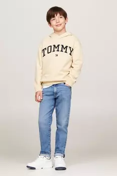 Современные прямые винтажные джинсы Tommy Hilfiger, синий