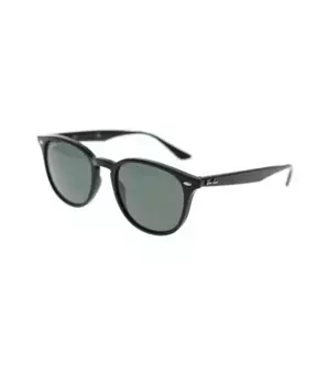 Современные солнцезащитные очки неправильной формы с линзами вспышками. Ray-Ban, черный