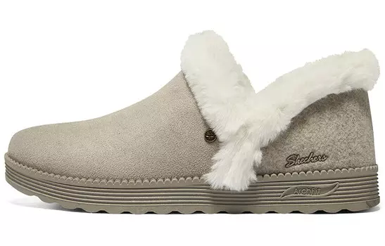 Современные удобные женские повседневные туфли женские серо-коричневые Skechers