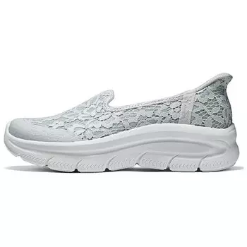 Современные удобные женские повседневные туфли женские светло-серые Skechers