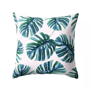 Современный декоративный чехол для подушки с принтом листьев, домашний диван, наволочка на молнии, наволочка-11 # Stuttg