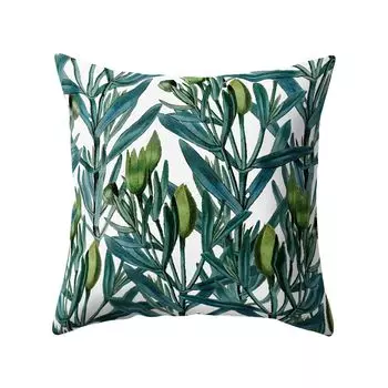 Современный декоративный чехол для подушки с принтом листьев, домашний диван, наволочка на молнии, наволочка-10 # Stuttg