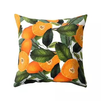 Современный декоративный чехол для подушки с принтом листьев, домашний диван, наволочка на молнии, наволочка-1 # Stuttg