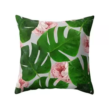 Современный декоративный чехол для подушки с принтом листьев, домашний диван, наволочка на молнии, наволочка-12 # Stuttg
