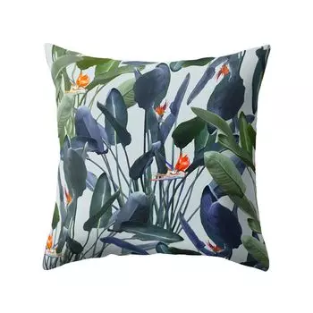 Современный декоративный чехол для подушки с принтом листьев, домашний диван, наволочка на молнии, наволочка-14 # Stuttg