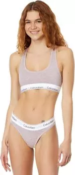 Современный хлопковый бюстгальтер без косточек F3785 Calvin Klein Underwear, цвет Light Rose Heather