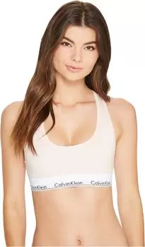 Современный хлопковый бюстгальтер без косточек F3785 Calvin Klein Underwear, цвет Nymph's Thigh