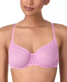 Современный кружевной полупрозрачный бюстгальтер-полуторка DK4019 DKNY, фиолетовый