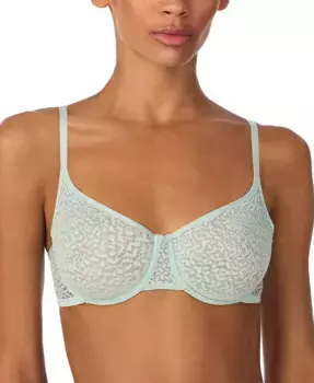 Современный кружевной полупрозрачный бюстгальтер-полуторка DK4019 DKNY, зеленый