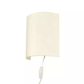 Современный настенный светильник с кабельным подключением кремового цвета, элегантный настенный светильник в стиле лофт из ткани ALICE Licht-Erlebnisse