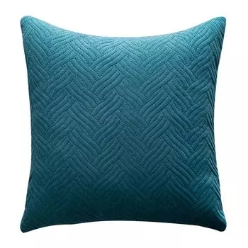 Современный стиль, тонкий вязаный чехол для подушки, эластичный фланелевый чехол на подушку с невидимой молнией для дома, темно-зеленый Stuttg