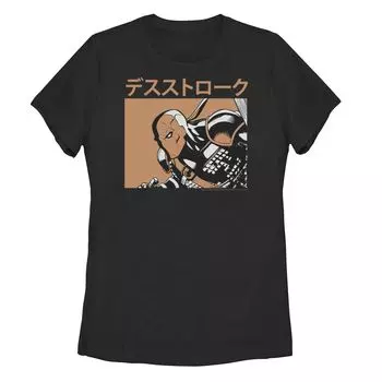 Создайте новый забавный образ с футболкой Junior's Comics Justice League Kanji Deathstroke Licensed Character