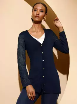 Создание кардигана L Creation L, цвет морской волны