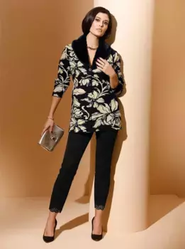 Создание кардигана L Creation L, цвет Schwarz-Sand-Gemustert