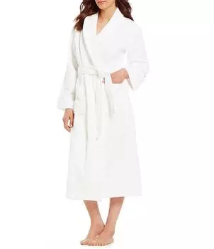 Spa Essentials от Sleep Sense Длинный уютный махровый халат с запахом, белый