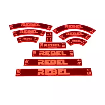 Space Fighter — набор манометров Rebel Maneuver, флуоресцентный розовый, Star Wars - X-Wing Miniatures Gaming Accessories (Litko Aerosystems)