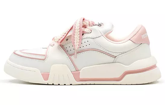 Spacecourt Стильные мужские кеды для скейтбординга с низким верхом розового цвета The Last Redemption