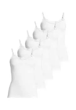 Спагетти топ 5-упаковка Надя Speidel, белый