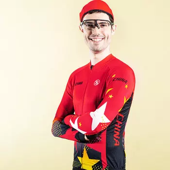Spakct в китайском стиле велосипедная одежда с длинными рукавами для горного велосипеда весенне-летняя велосипедная одежда звездный топ с длинными рукавами L