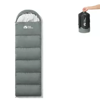 Спальный мешок Mobi Garden для кемпинга утолщенный, морозостойкий и теплый Xiangyun 11-17 каменно-серый (правый) 1,4 кг