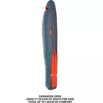 Спальный мешок с факелом: 20 футов вниз Big Agnes, светло-голубой/оранжевый