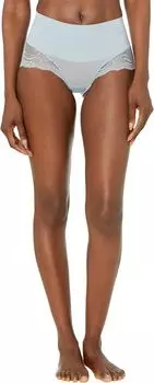 SPANX Корректирующее белье для женщин Undie-Tectable Кружевные трусики Hi-Hipster, цвет Antique Blue