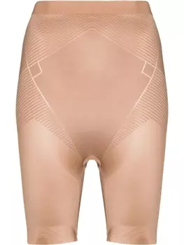 SPANX шорты с завышенной талией, нейтральный цвет