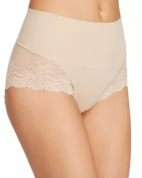 SPANX Undie-tectable Кружевные трусики-хипстеры, коричневый/бежевый