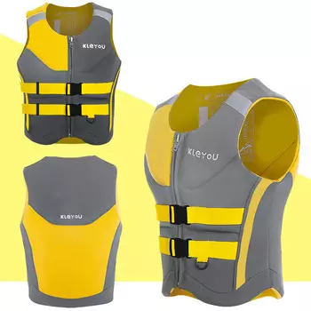Спасательный жилет KLeYOU для мужчин и женщин, большой жилет плавучести для рыбалки, жилет плавучести для взрослых, спасательный жилет плавучести для плавания