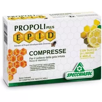 Specchiasol Добавка Epid Honey Lemon 20 таблеток