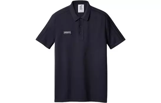Специальная футболка-поло с коротким рукавом Adidas Originals, темно-синий