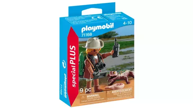 Special plus исследователь с молодым кайманом Playmobil