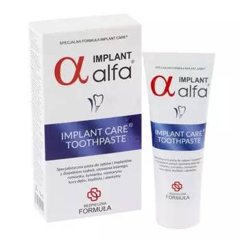 Специализированная зубная паста и имплантаты, 75 мл Alfa Implant