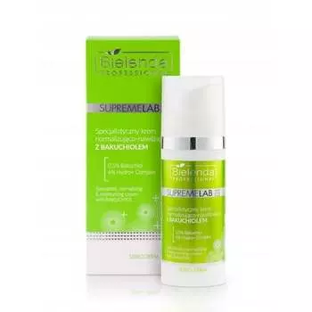 Специализированный нормализующий и увлажняющий крем с бакучиолом, 50мл Bielenda, Professional SupremeLab