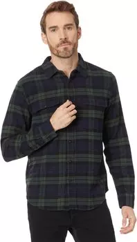 Спецодежда в клетку Cloud Мягкая фланель с длинными рукавами Lucky Brand, цвет Navy/Green Plaid