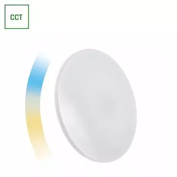 Spectrum Smart LED настенный и потолочный светильник белого цвета 48см 36Вт от теплого белого до дневного белого 2700K - 6500K Tuya Wi-Fi с регулируемой яркостью, белый