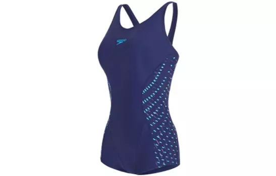 Speedo Слитные купальники женские, синие/сине-зеленые