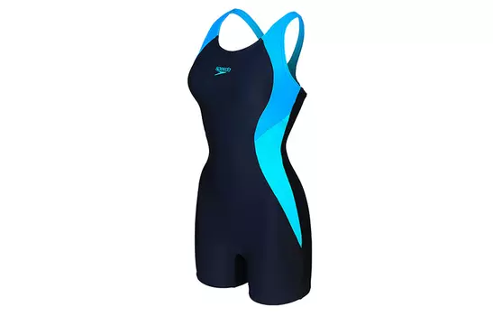 Speedo Слитные купальники женские, темно-синие/синие
