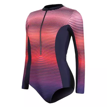 Speedo Слитный женский купальник цвета морской волны, оранжевый, розовый, фиолетовый